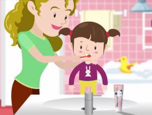 Η «Οδοντοστοιχούλα» δίνει οδηγίες στα παιδιά για σωστό βούρτσισμα των δοντιών